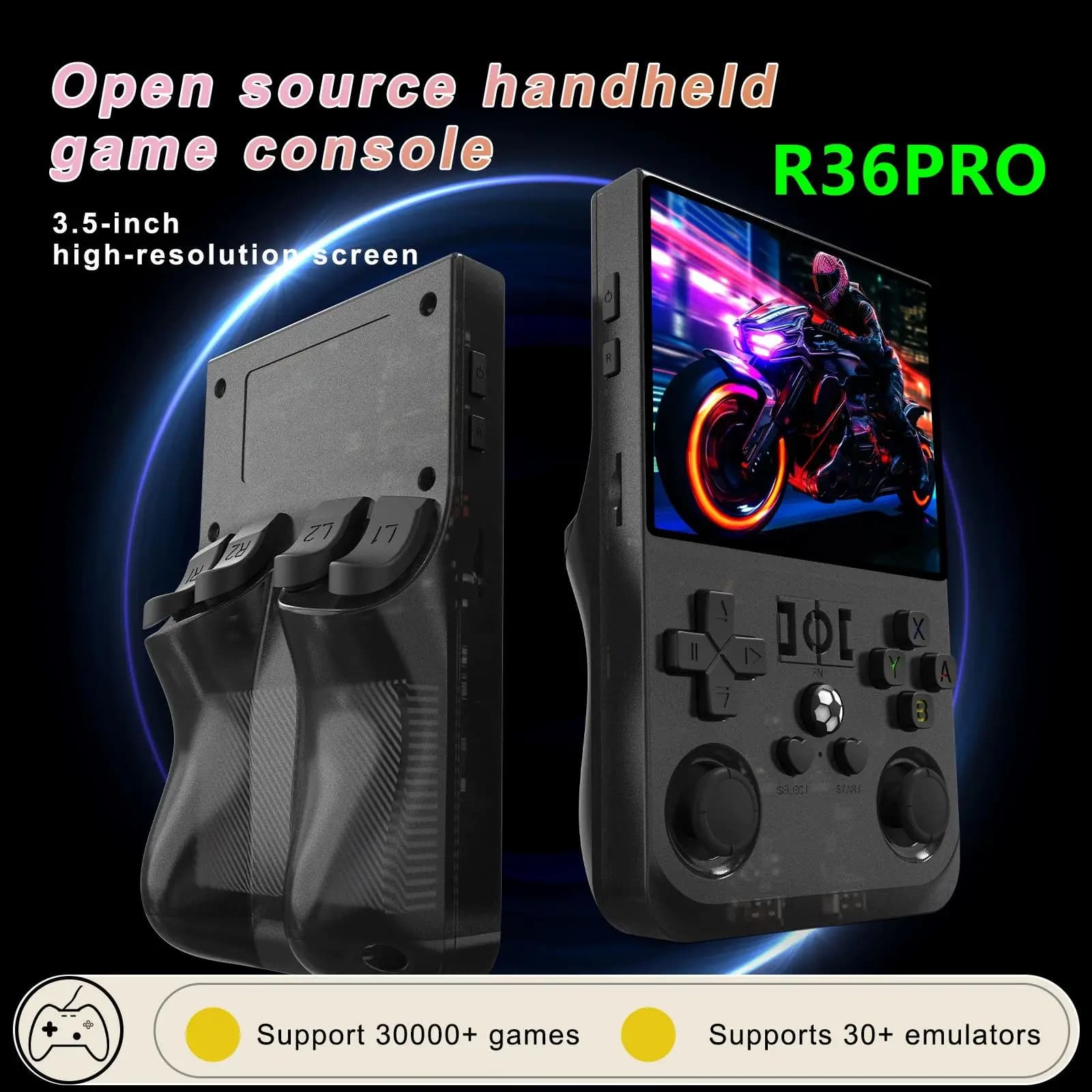 2025 R36S Pro Game Console Retro 128gb Consola R36s R36 S R36h Rs36s K36 Konsole Consolle Jeux GamBoy Max Video GameHandheld