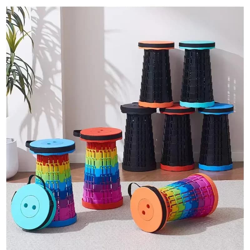 Hot-selling folding stools, portable telescopic stools, queuing fishing stools, outdoor camping and travel portable chairs