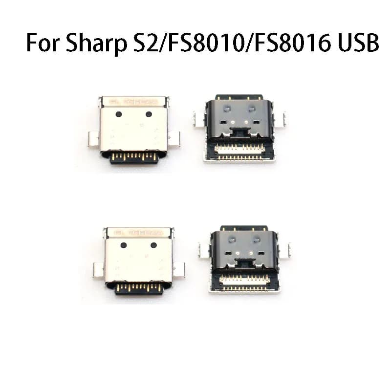 1PC For Sharp S2/FS8010/FS8016 USB Charging Interface USB C Type C 24pin Tail Plug Jack Socket ConnectorTYPEC Adapter Connector