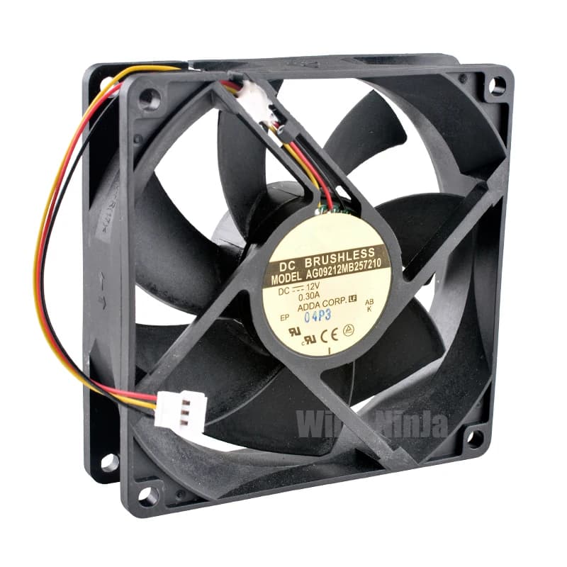 AG09212MB257210 9.2cm 92mm fan 92x92x25mm DC12V 0.30A 3lines Dual ball bearing cooling fan for chassis power supply