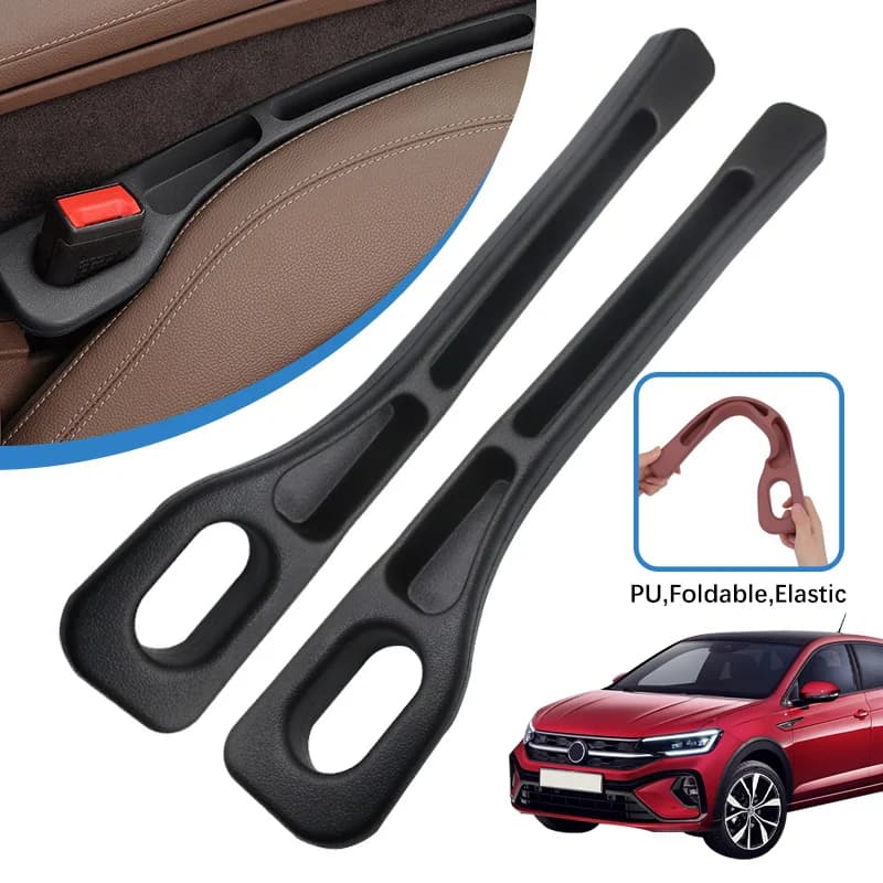 2PCS Car Seat Gap Strip Crevice Organizer Storage Filler For Volkswagen VW Taigo Interior Accessories