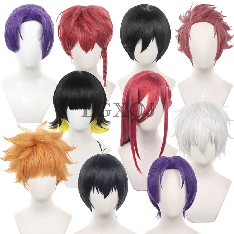 Anime Bachira Meguru Hyoma Chigiri Nagi Seishirou Isagi Yoichi Mikage Reo Sae Itoshi Kunigami Rensuke Cosplay Wigs