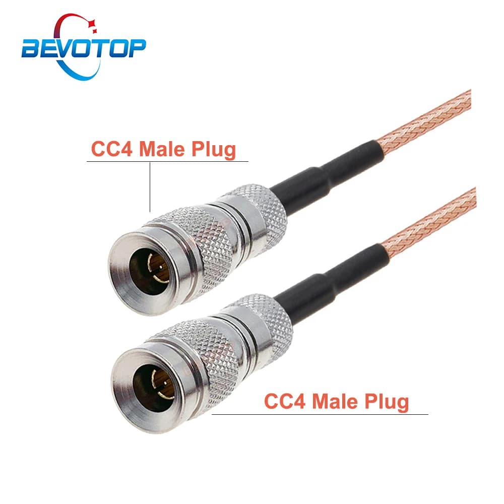 DIN 1.0/2.3 Mini BNC CC4 Male to CC4 Male Plug Connector 75 Ohm RG179 Cable Assembly RF Coaxial Pigtail Jumper HD SDI Cable