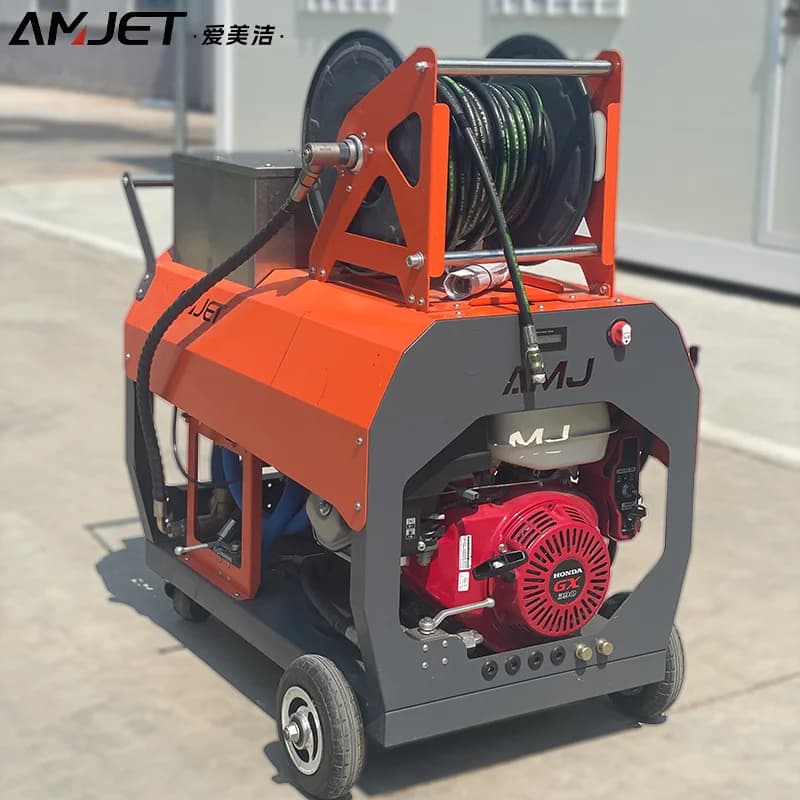 Professional high-pressure cleaning equipment selection: AMJET sewage jet machine, circulating heating and dredging machine