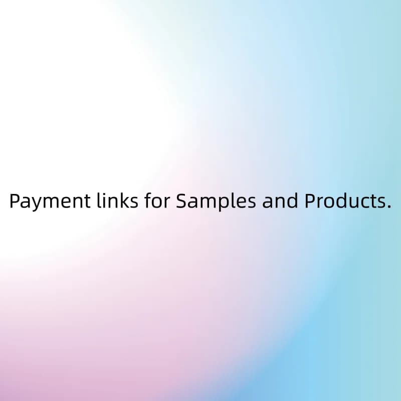 Payment links for Samples and Products.