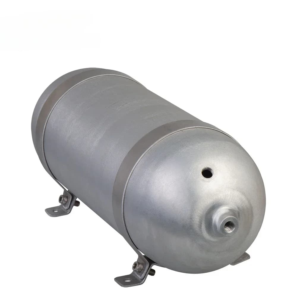 Automotive Air Storage Tank 1/4NPT Large Capacity Aluminum Torpedo Air Suspension