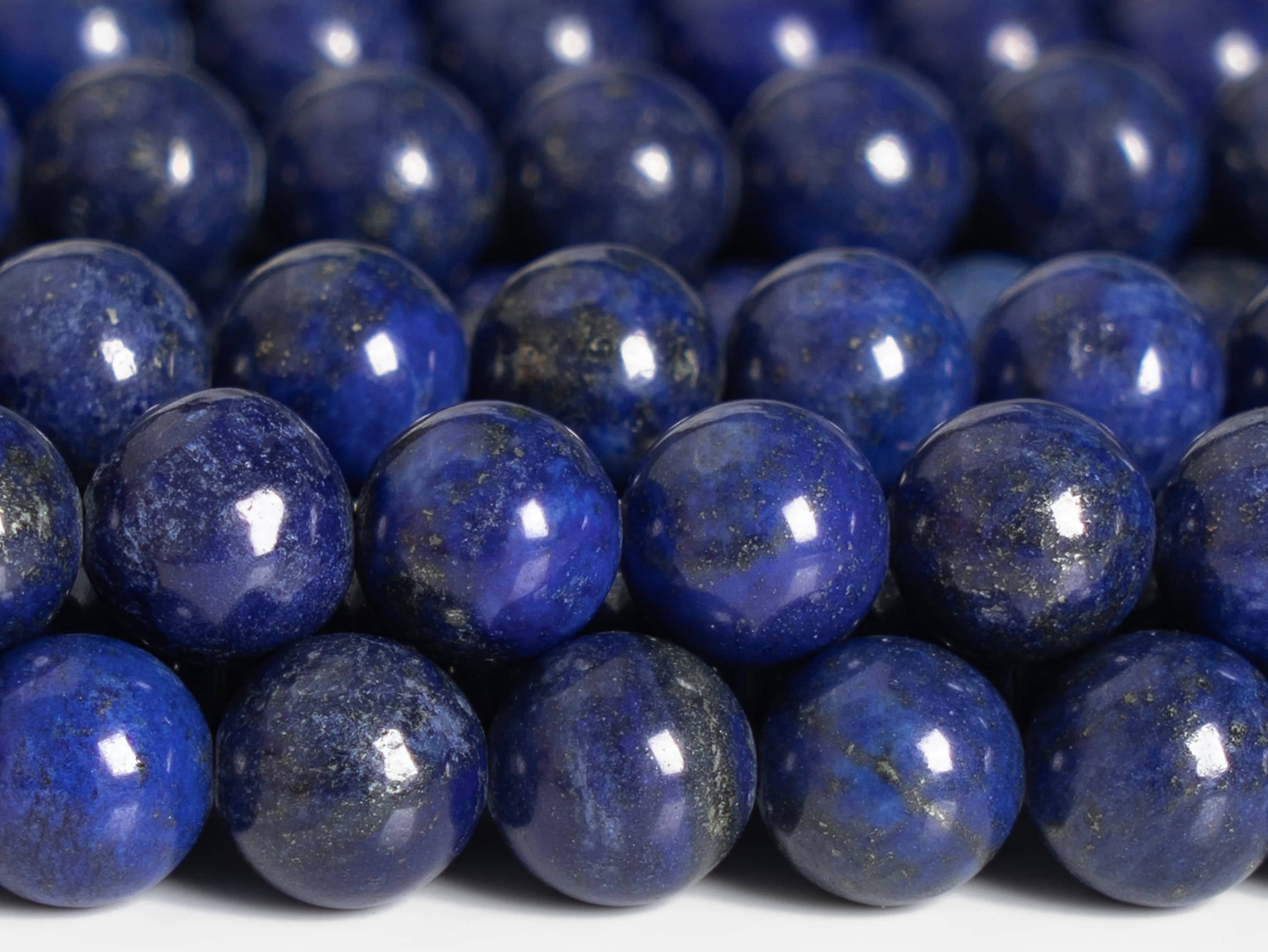 Genuine Natural Deep Blue Lapis Lazuli Beads Grade A Gemstone Round Loose Beads 4/6/8/10mm for Jewelry Making