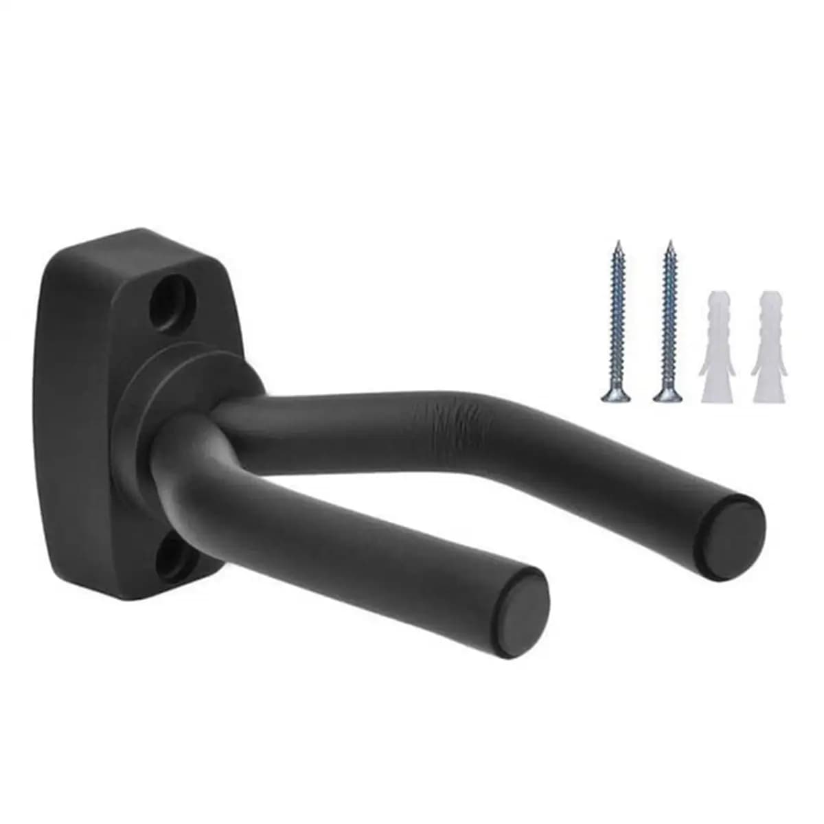 Guitar Wall Mount Hanger Black Guitar Hanger Wall Hook for All Size Guitars Bass Mandolin Banjo Ukulele