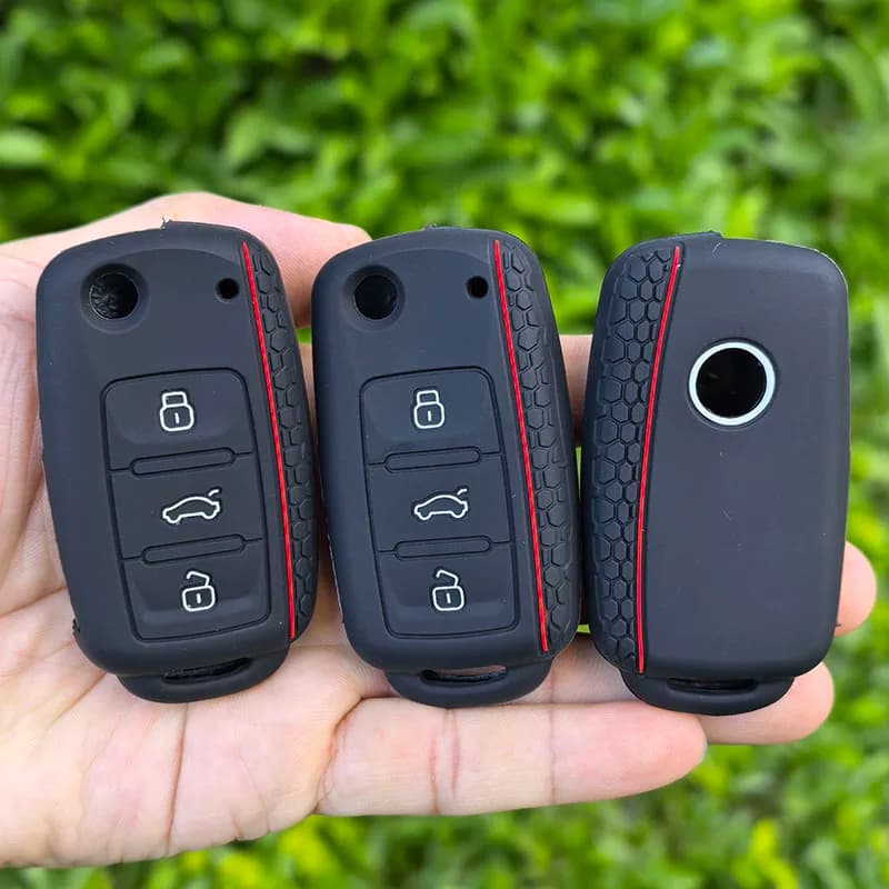 Protect Car key shell For Volkswagen polo passat b5 golf 4 5 6 MK5 MK6 Eos Bora Beetle TSI new Silicone cover case