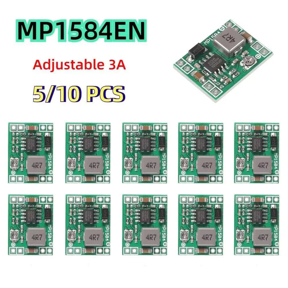 5/10Pcs MP1584EN Adjustable 3A DC-DC Converter Step Down Voltage Regulator Module Replace Lm2596s MP1584 DC Buck Board