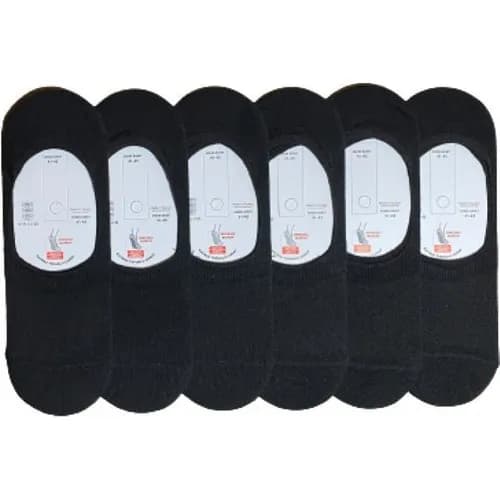 Aktas Socks 6'lı Ballerina (Silicone-Seamless) Socks (Invisible)