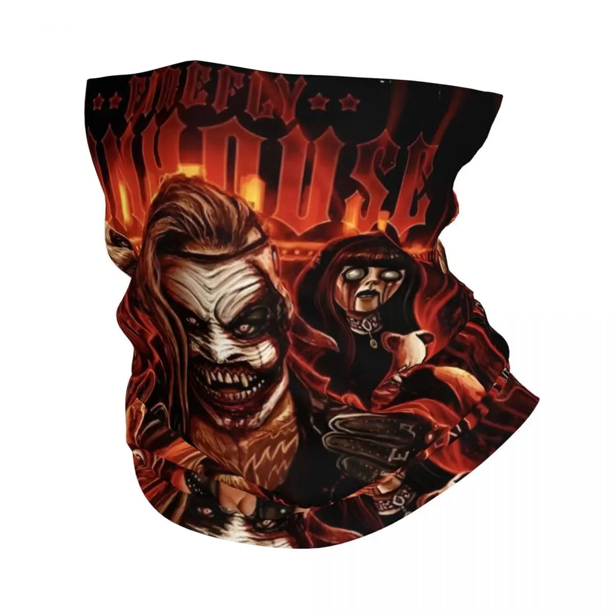 THE FIEND Bandana Neck White Scarf Multi-use Headwear Fishing Unisex Adult Winter