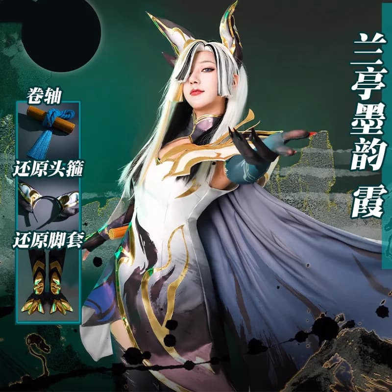 Xayah Cosplay Game LOL Anime Women Girls Fashion Dress Cloak Uniform Role Play Clothing Halloween Costumes Full Set Pre-sale