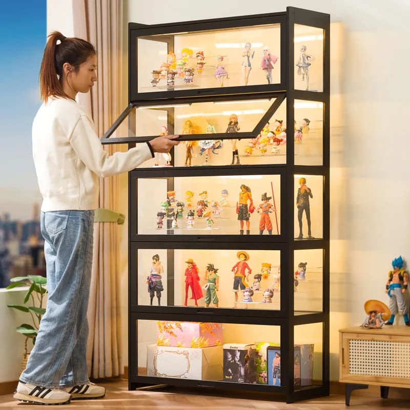Large Lego display box cabinet figure acrylic figurine toy ornament artifact dust-proof transparent blind box storage rack