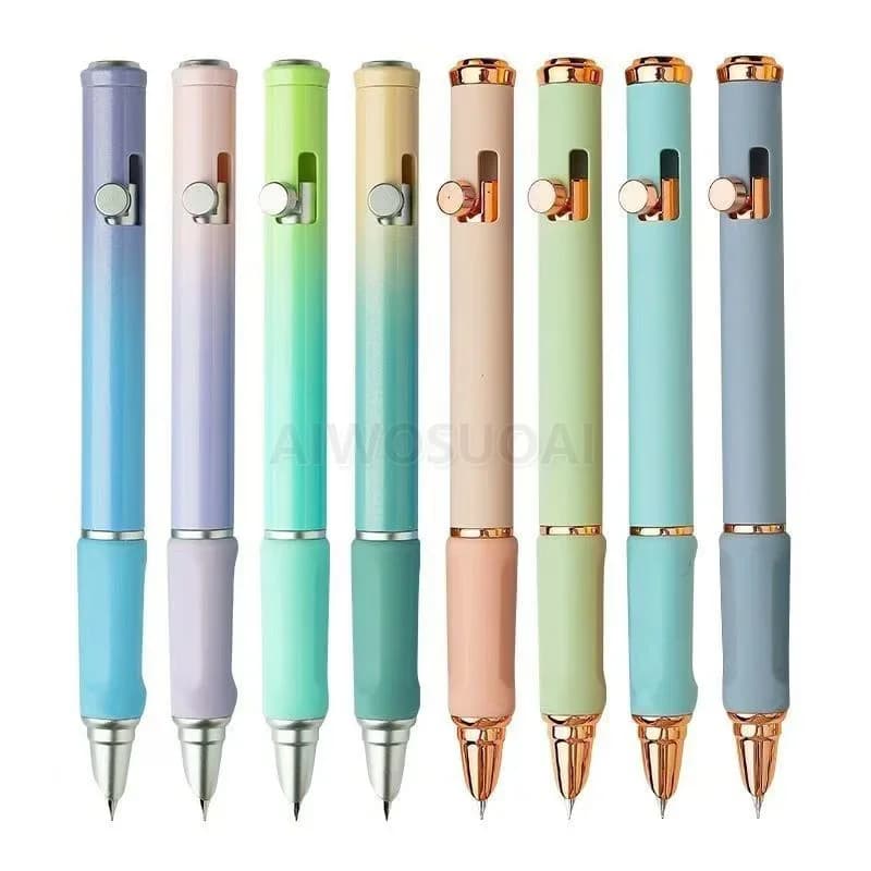 New Press Type Erasable Fountain Pen 0.38mm Tip Replaceable Ink Sac School Writing Supplies Children's Gifts Stationery