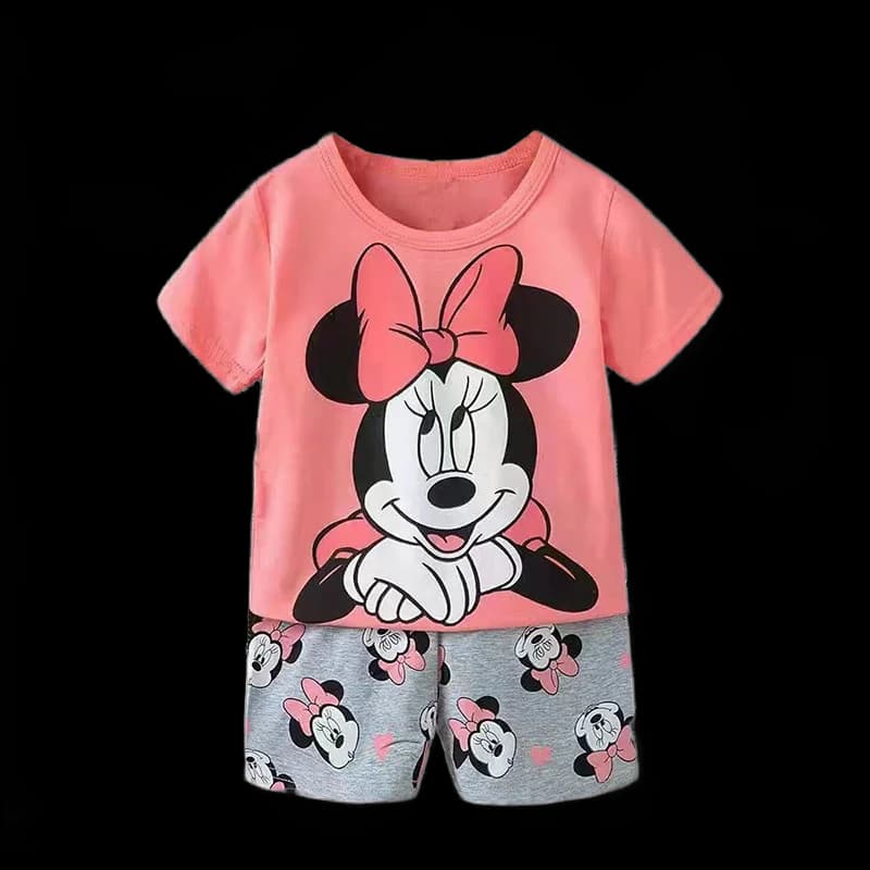 girls clothes set Short Sleeve 2pcs Tshirt+Short 1 2 3 Years Old Summer New Clothing Girls Casual Loose Thin clothes