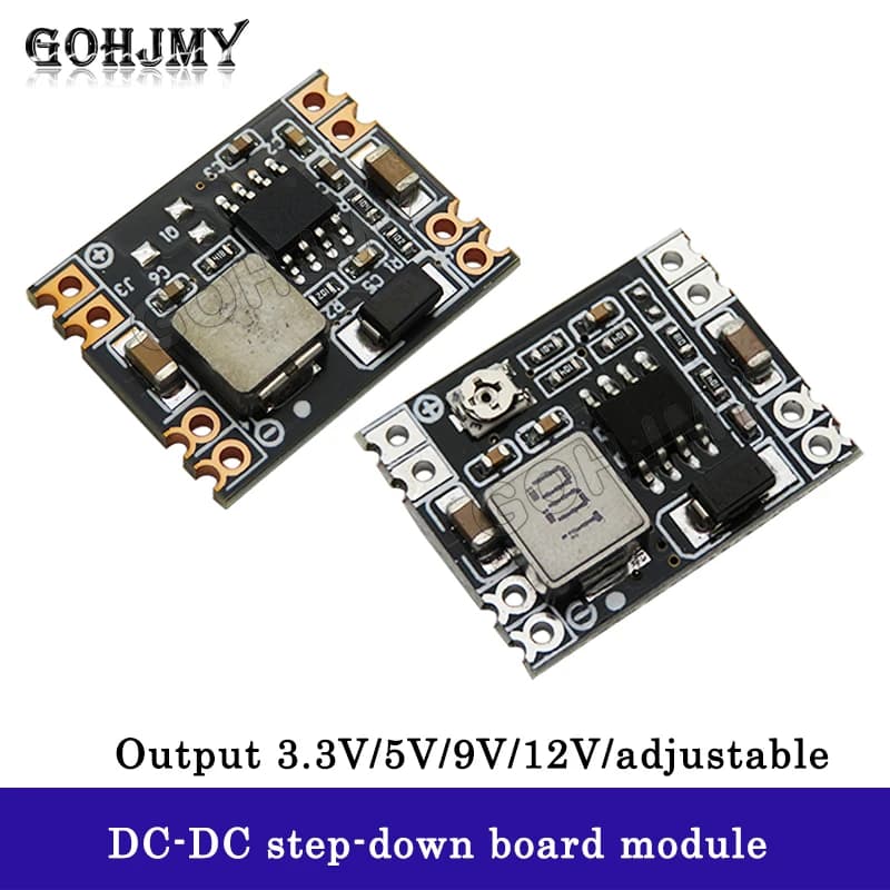 DC-DC step-down board 3A regulated power module MP1584EN 24V 12V 9V to 3.3V5V adjustable output