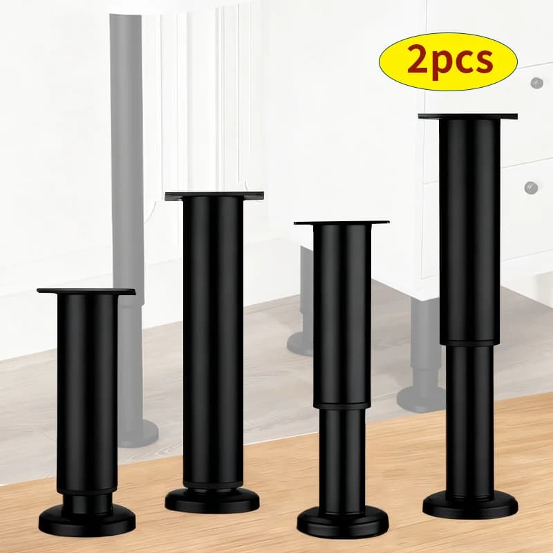 2pcs adjustable support legs, furniture legs, extendable table support columns, used for furniture tables, cabinets, bed frames