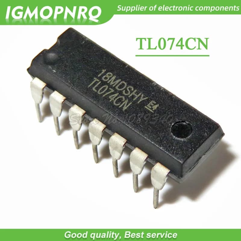 10pcs TL074CN TL074 DIP-14 Operational Amplifiers - Op Amps JFET Input Low Noise new original
