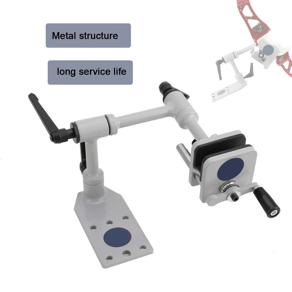 360° Adjustable Archery Compound Bow Vise Bow Level Metal Professional Universal Tool Width Adjustment Of 10-60mm