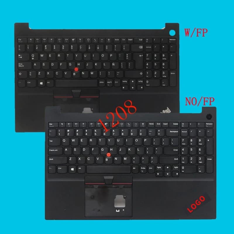 For Lenovo Thinkpad E15 Gen 2 3 4 20T8 20T9 Black Palmrest Keyboard No-Backlit