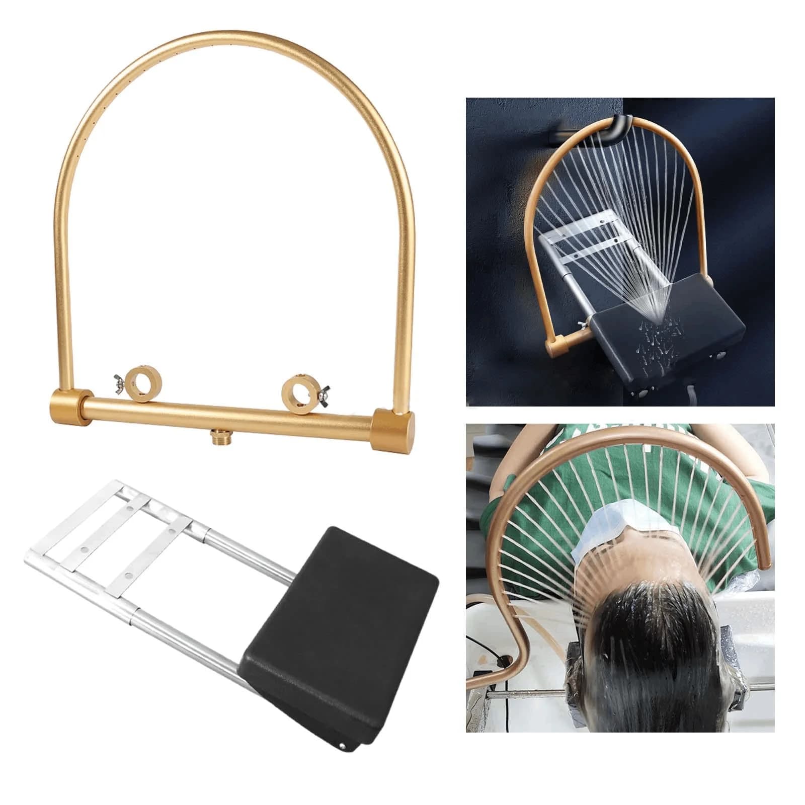 Water Circulation Head Therapy Curved Shower with Pillow Shampoo Bed Hair Salon Head Massage Shampoo Basin Equipment for Salon