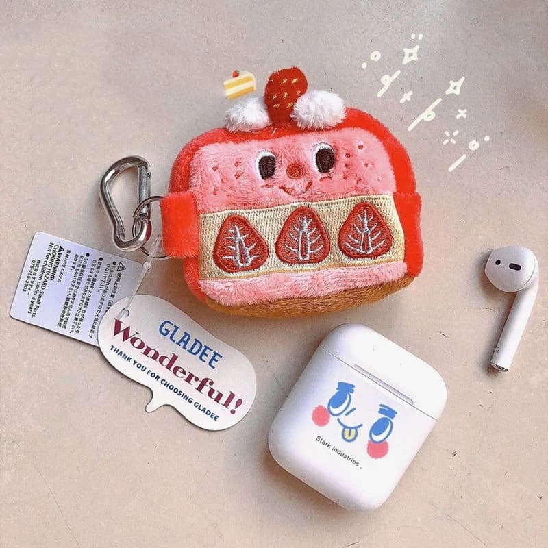 Strawberry Pattern Coin Purses Cute Key Earphone Storage Bag Fashion Portable Mini Wallet Fluffy Sweet Organize Pouch Zipper