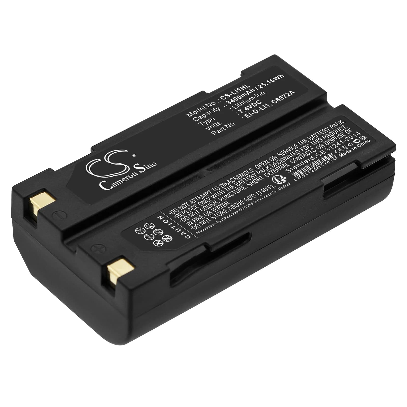 Equipment, Survey, Test 3400mAh / 25.16Wh APS 29518 38403 46607 52030 C8872A EI-D-LI1 BC1071 CHC 1906110059 X91 X93 X900