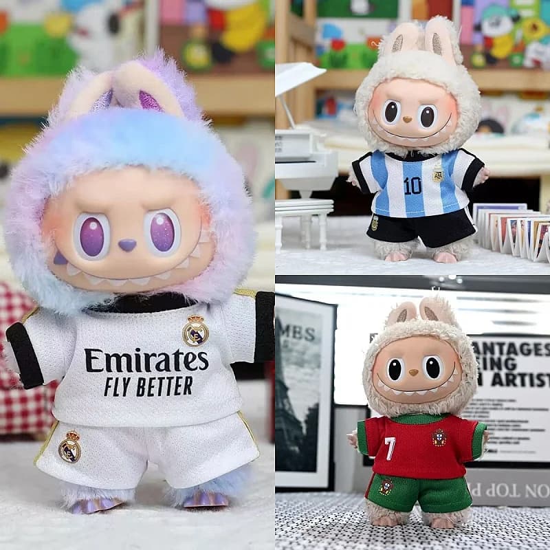 New 17cm Labubu Accessories Clothes Designer Suitable For V1 V2 V3 Labubu Pendants Cute Personality Fashion Birthday Gift 