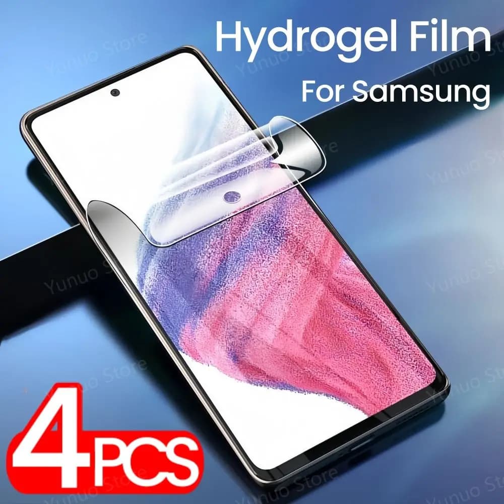 4PCS Soft Front Film For Samsung Galaxy A55 A53 A51 A73 A72 A71 5G Hydrogel Film Screen Protector On Samsung A55