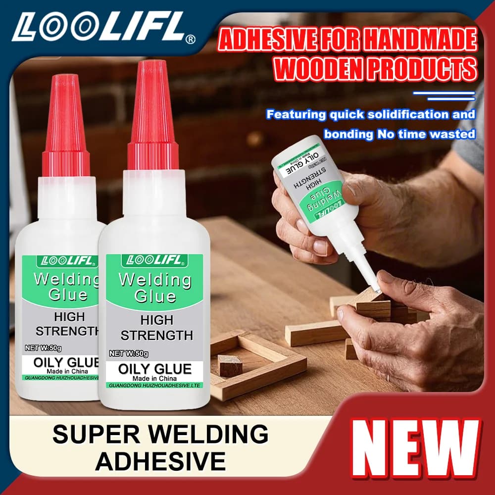 LOOLIFL 20/50g Super Welding Glue, Universal High Strength Oily Adhesive Glue For Plastic Wood Ceramics Metal Soldering Agent