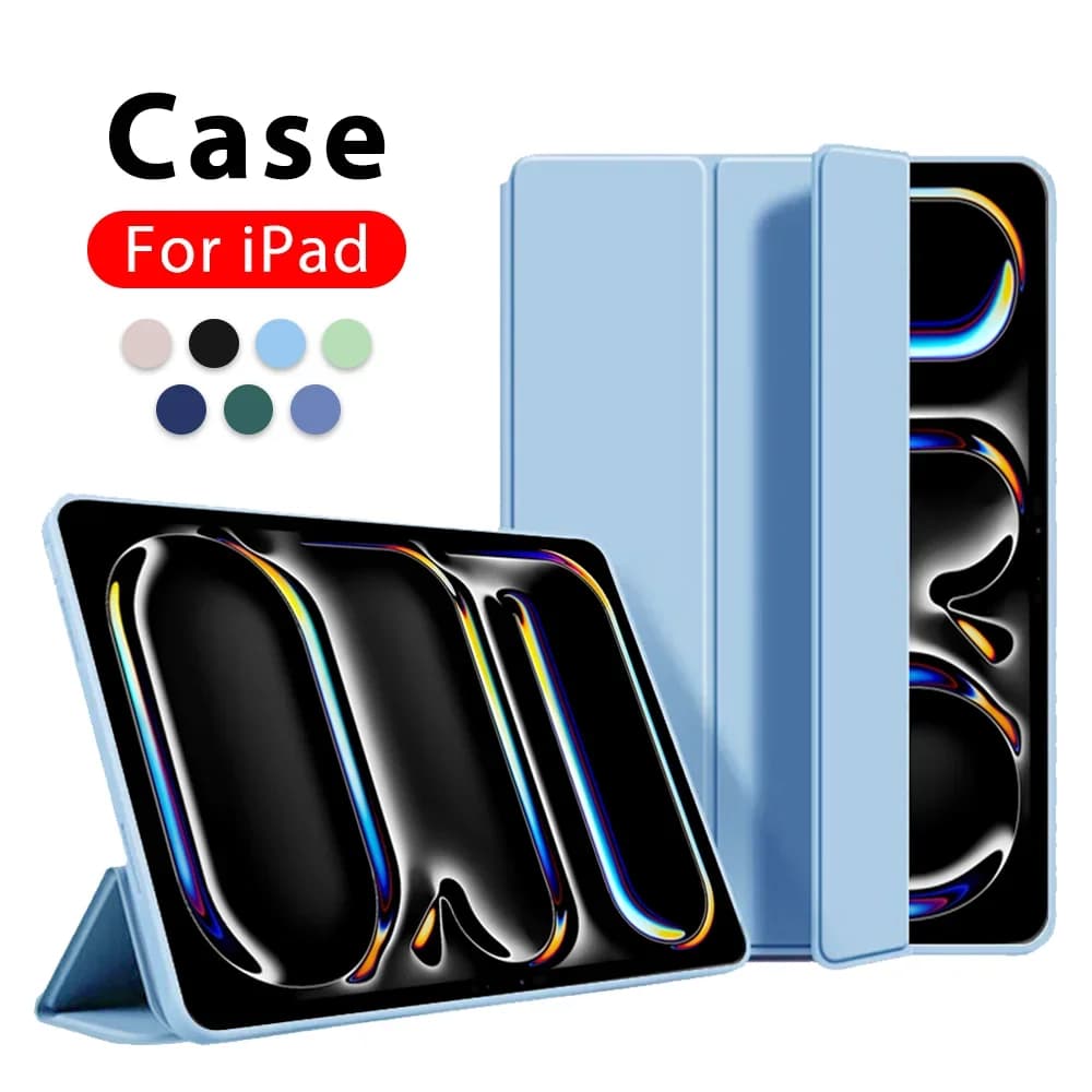 For IPad Pro 13 11 12.9 Inch M4 M2 2024 10th 9th 10.9 Case Air 5 4 3 2 For iPad 8th 7th Generation Funda mini 6 2021 Stand cover