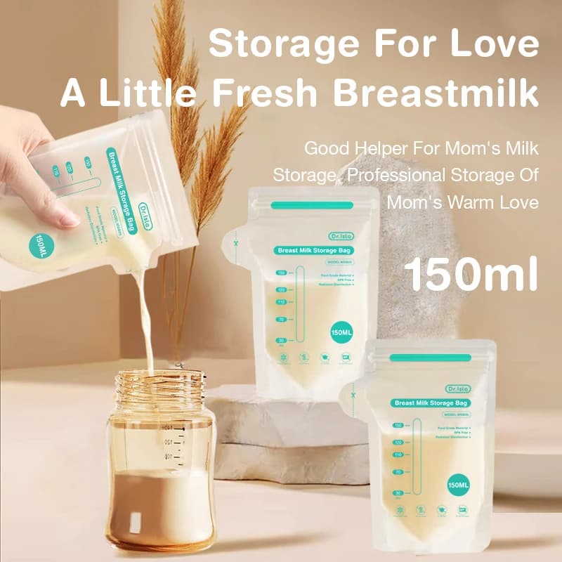 MAMIJOY 10/30Pcs 150/250ML Breast Milk Storage Bag Disposable Capacity Frozen Milk Storage Bag BPA Free MSB05