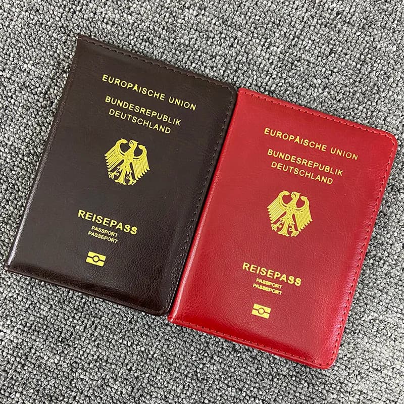 Germany Passport Cover Women Pink German Passport Holder Case for Passports Travel Wallet Reisepass Deutschland Protector