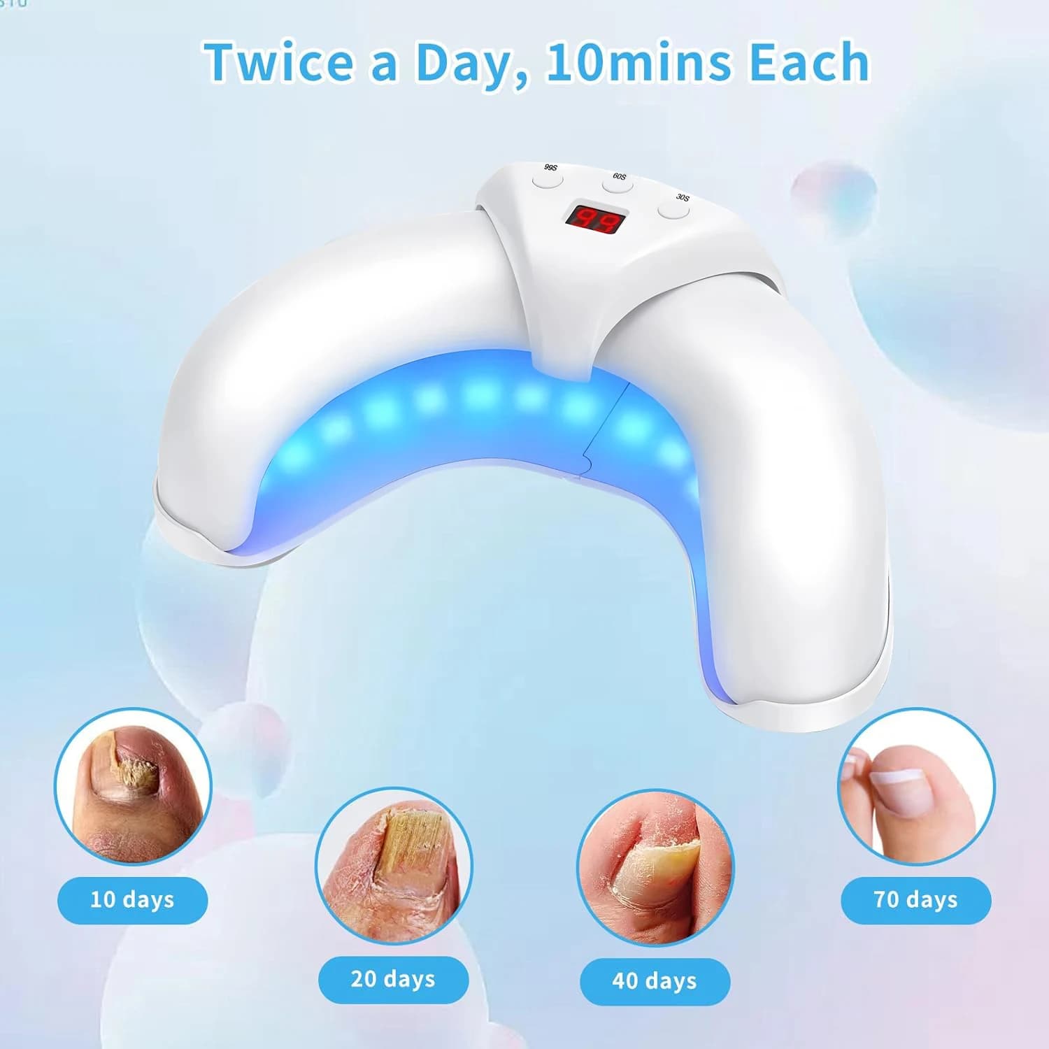 Nail Fungus Laser Treatment Device Fingernail Fungus Treat Onychomycosis Therapy Effectively Remove Onychomycosis Grow Toe Nail