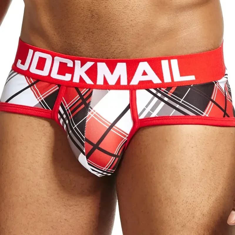 JOCKMAIL Sexy Mens Underwear Briefs Printed Panties Calzoncillos Hombre Slip Calcinhas Cuecas Underwear Nylon Fast Dry