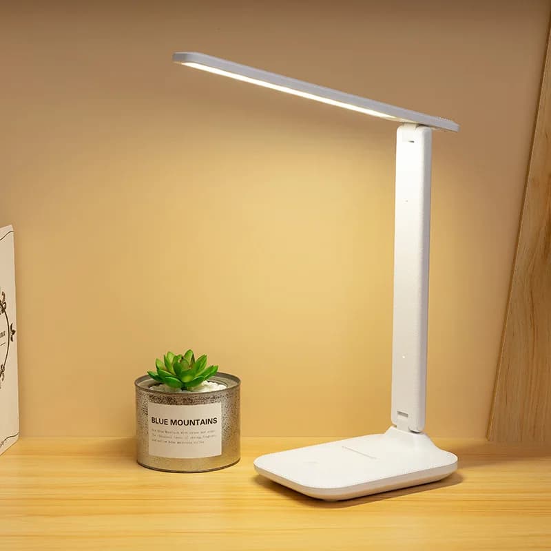 Folding Table Lamp Reading USB Touch Dimmable Eye Protection Led Desk Lamp Bedroom Student Reading USB Charge Night Light 2025