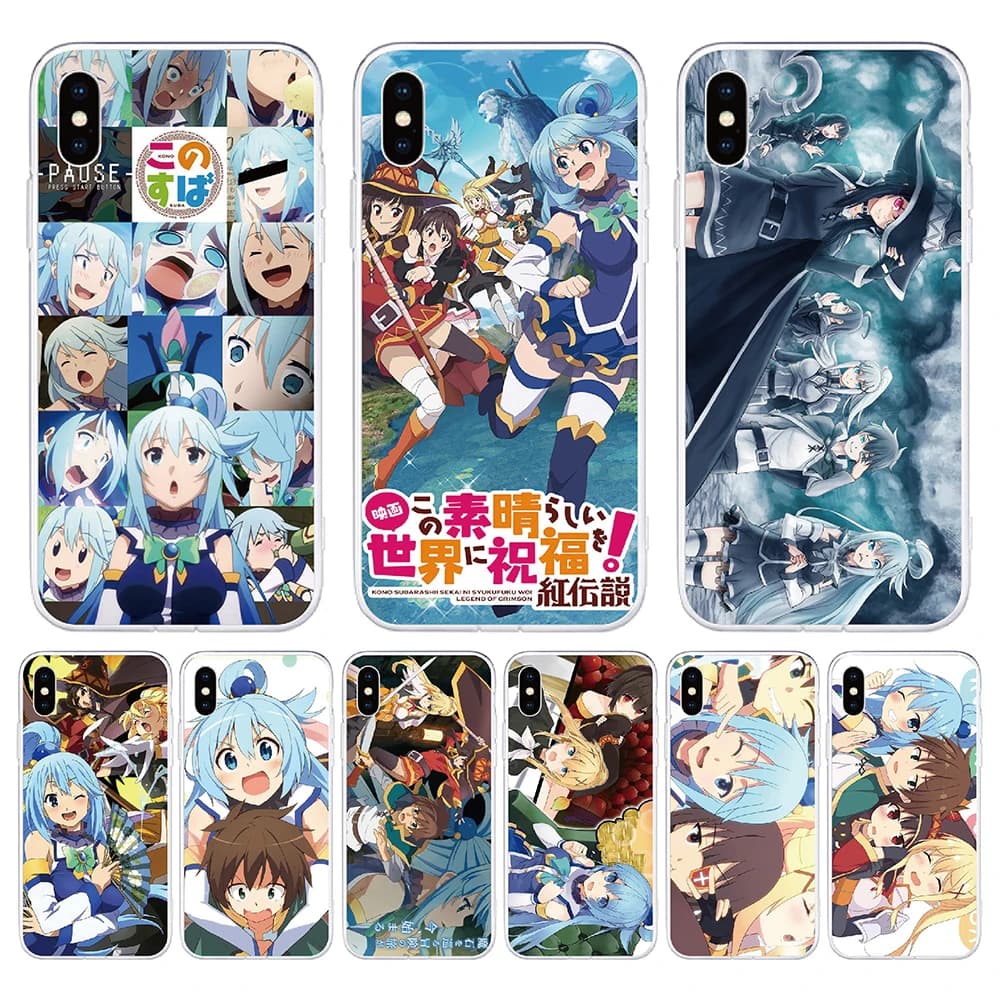 Case For ZTE Blade V30 Vita Libero II 5G V2022 A71 A51 Lite A31 Plus L210 L9 Tempo X Soft Anime Kono Subarashii Sekai Phone Case