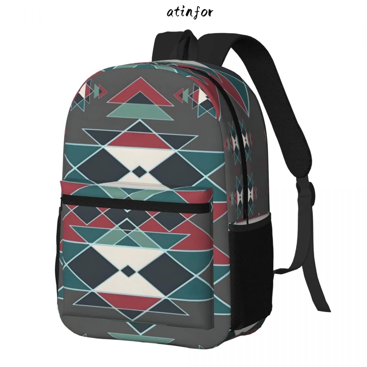 atinfor Native Southwestern Indian Art Printing Women Backpack Student Bookbag School Bag for Teenage Girl 17 inches