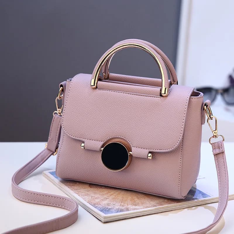 Women's Bag 2023 Autumn New Fashion Lock Chain Handheld Small Bag Korean Version Sweet One Shoulder Crossbody Bag