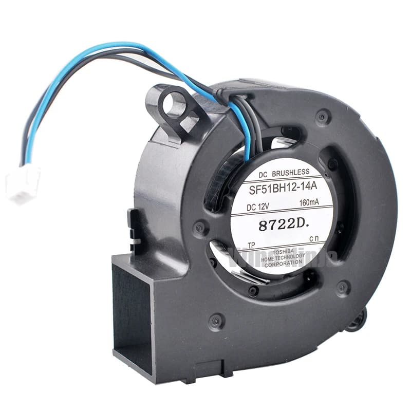 SF51BH12-14A 5cm 50mm blower fan 50x50x20mm DC12V 0.16A 3pin Centrifugal turbine blower for projectors and printers