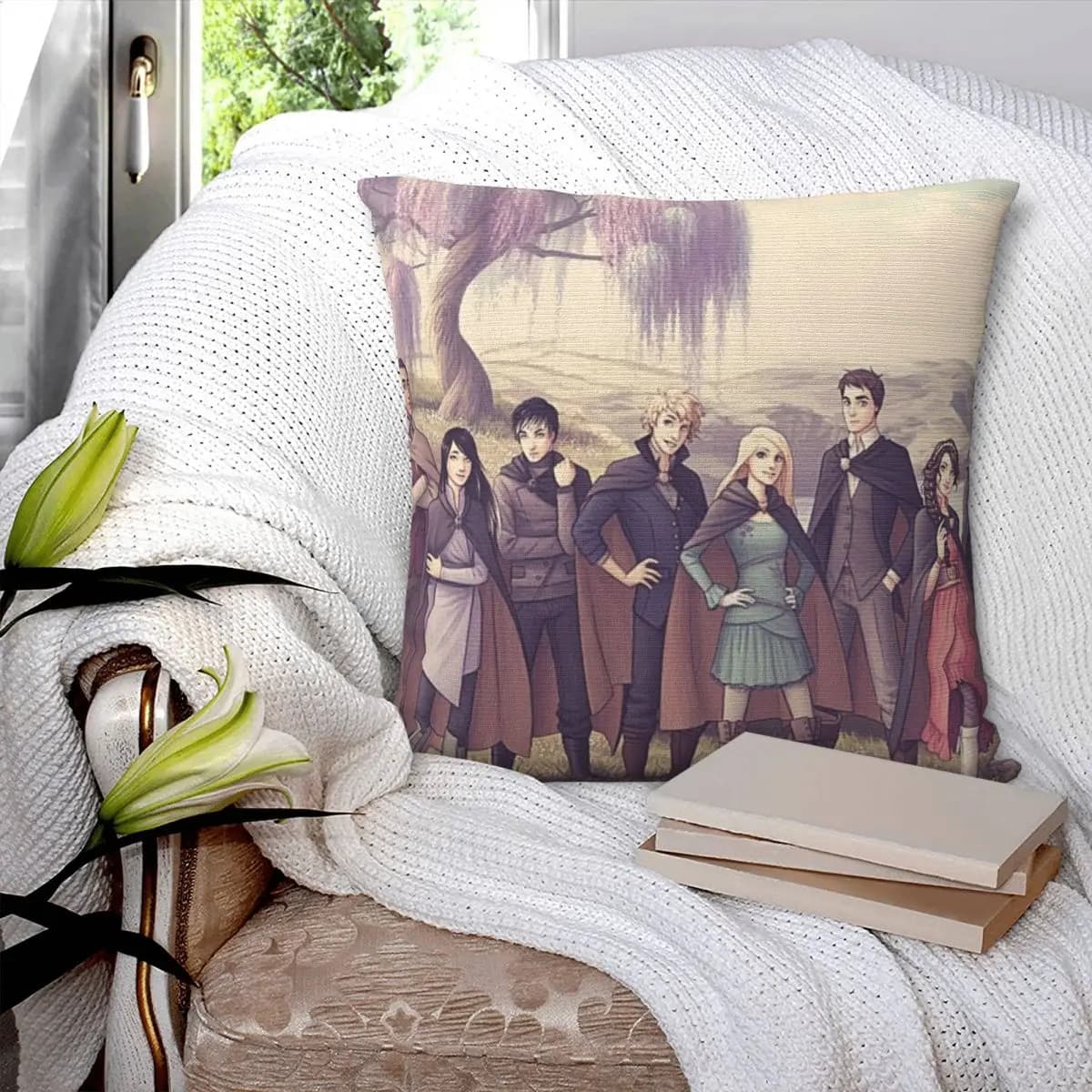 Keeper Of The Lost Cities Character Square Pillowcase Pillow Cover Polyester Cushion Decor Comfort Throw Pillow for Home Car