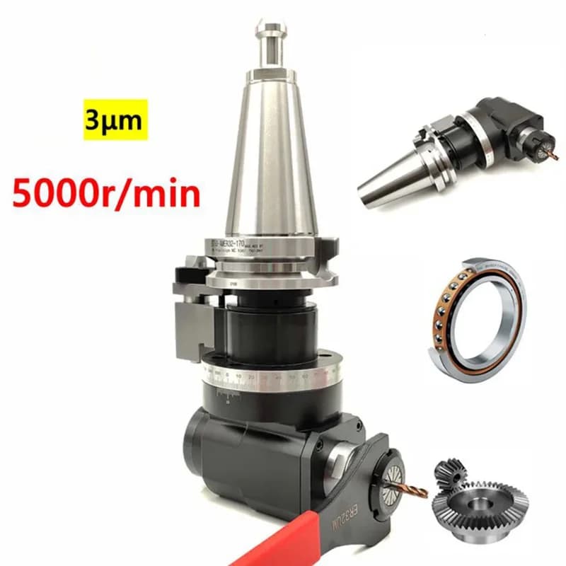 Machining Center BT40-90 Degree Angle Head Side Milling Cutter Handle BT40 ER25 32 40 Right Angle Milling Head