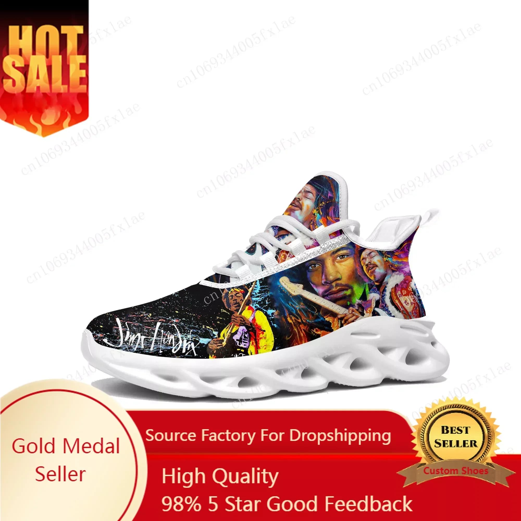 J-Jimi Guitarist Flats Sneakers Men Womens Sports Run Shoe Robert Smith Sneaker Lace Up Mesh Footwear H-Hendrix Tailor-made Shoe