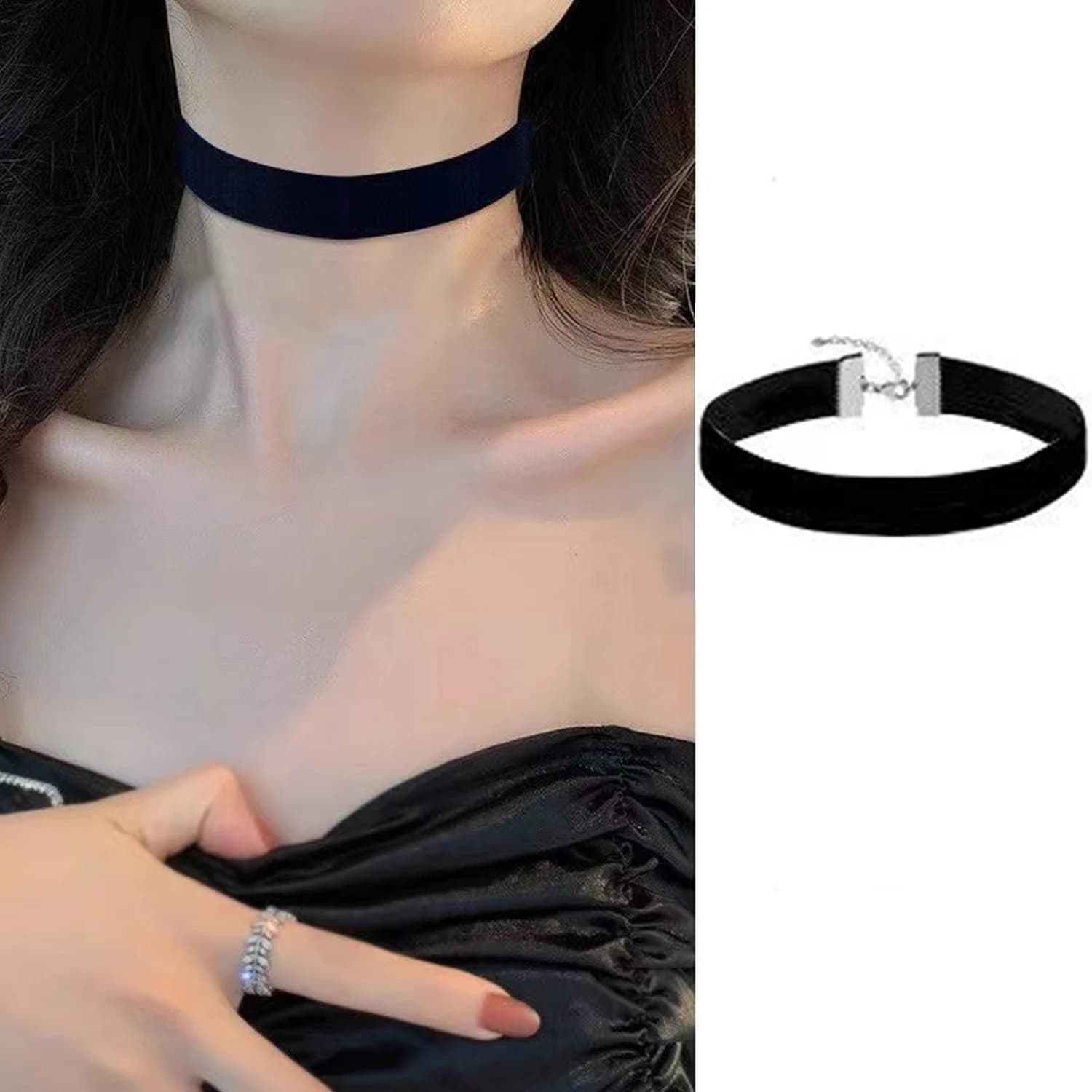 Gothic Style Black Velvet Choker Necklaces Rope Women Tattoo Necklace Neck Decoration Short Chocker Jewelry On The Neck Collar