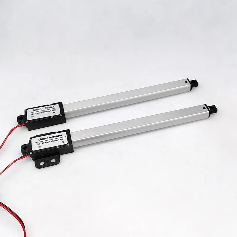 1Pcs 150mm 200mm 12VDC Mirco Mini Electric Linear Actuator 30N 60N 100N 120N 150N Motor Controller Eectric Push Rod Putter