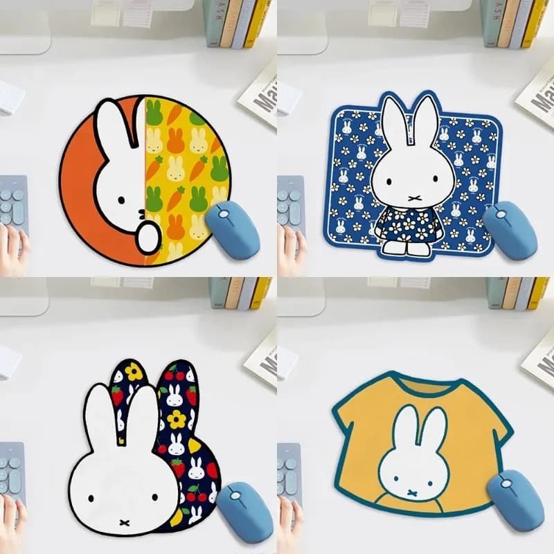 Cute Rabbit Miffys Heteromorphism Mousepad Small Computer Portable Girls Lovely Cartoon Mat