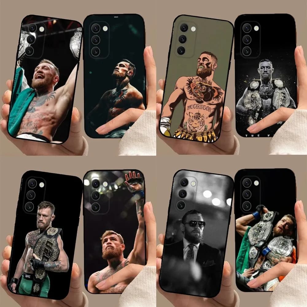 C-Conor McGregor Boxing Phone Case For Samsung Galaxy A20,A21s,A22,A31,A32,A52,A53,A72,73,A80,A91Soft Black Cover