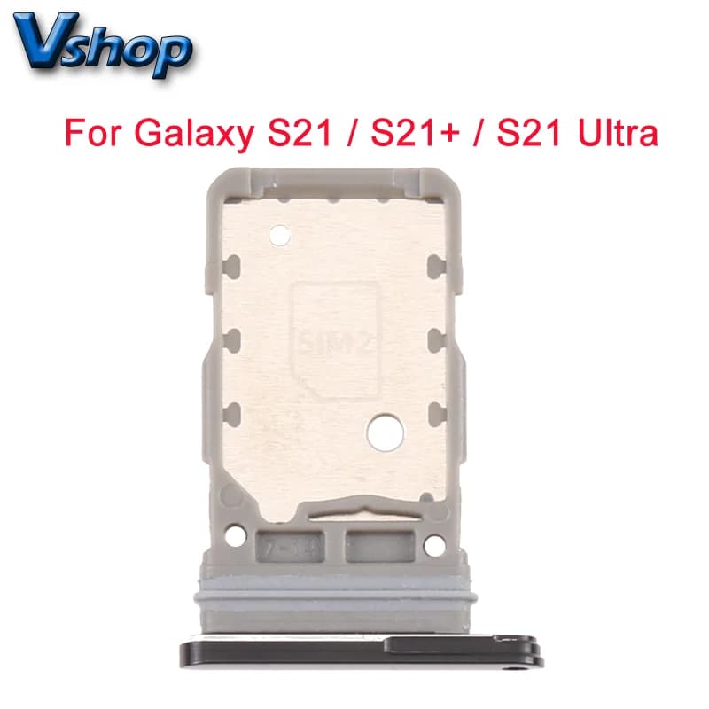 For Samsung Galaxy S21 / S21+ / S21 Ultra SIM Card Tray + SIM Card Tray Mobile Phone Replacement Parts