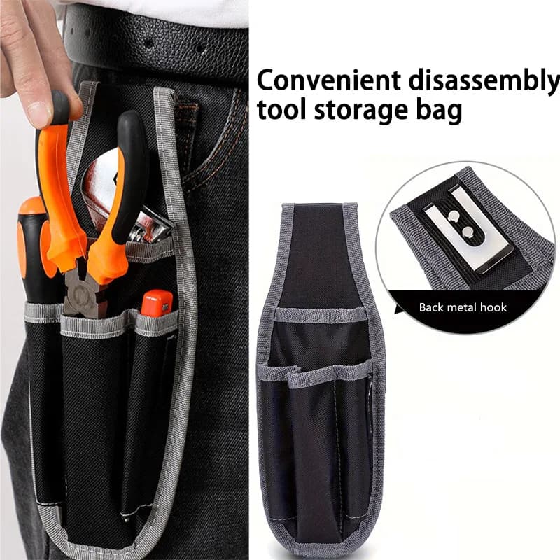 Tool Waist Bag Maintenance Tool Bag, Electrician Pocket Storage Electrician Bag Tool Bag Waist Bag for Daily Carrying